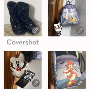 Disney/Loungefly Vampire💡Mickey zip+Disney Gang Mummy bag+Sparkle UGG’s sz6